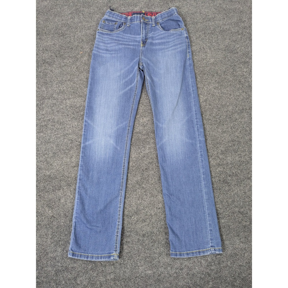Levis 514 Straight Fit Jeans Medium Wash Blue Stretch Denim W29 L31 18 REG
